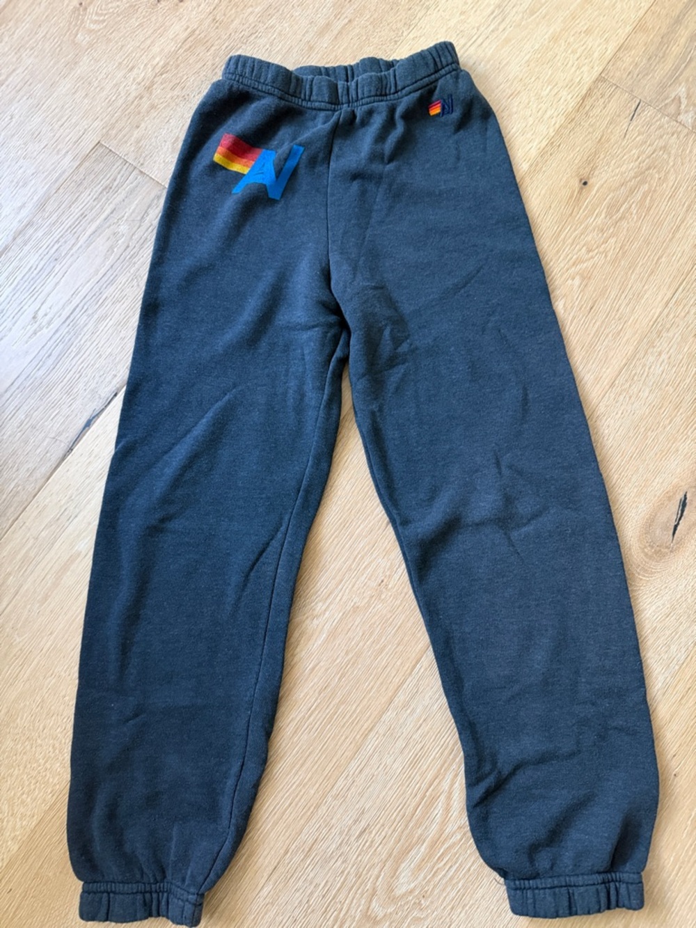 Kids Aviator Nation Sweatpants with Rainbow 'N' Logo